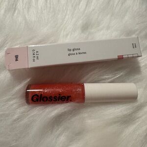 Glossier Lip Gloss in Pink Rose Glitter Sheer